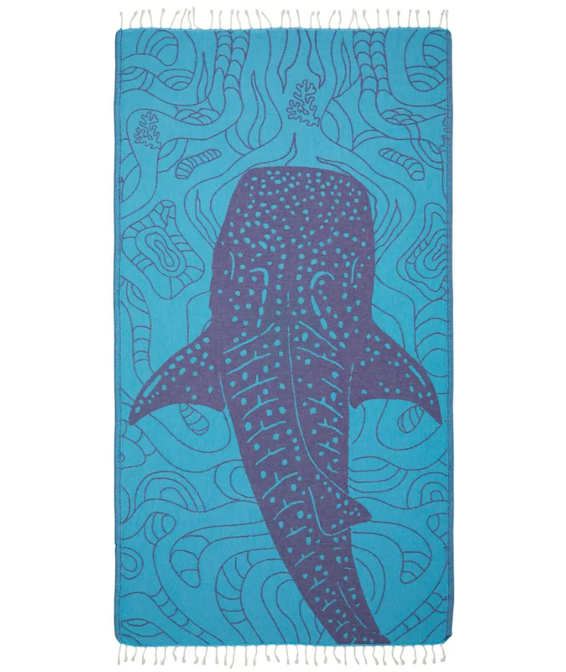 Serviette de plage Résistante au sable et Séchage rapide - Requin