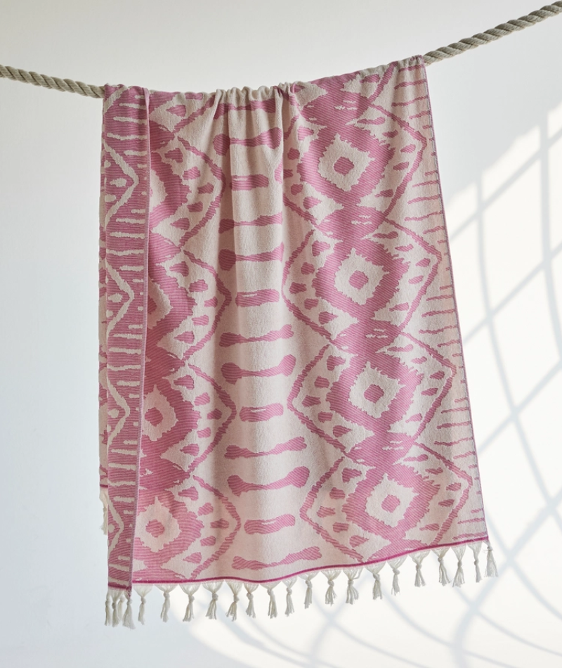 Serviette de plage Résistante au sable et Séchage rapide - Spa Fuschia