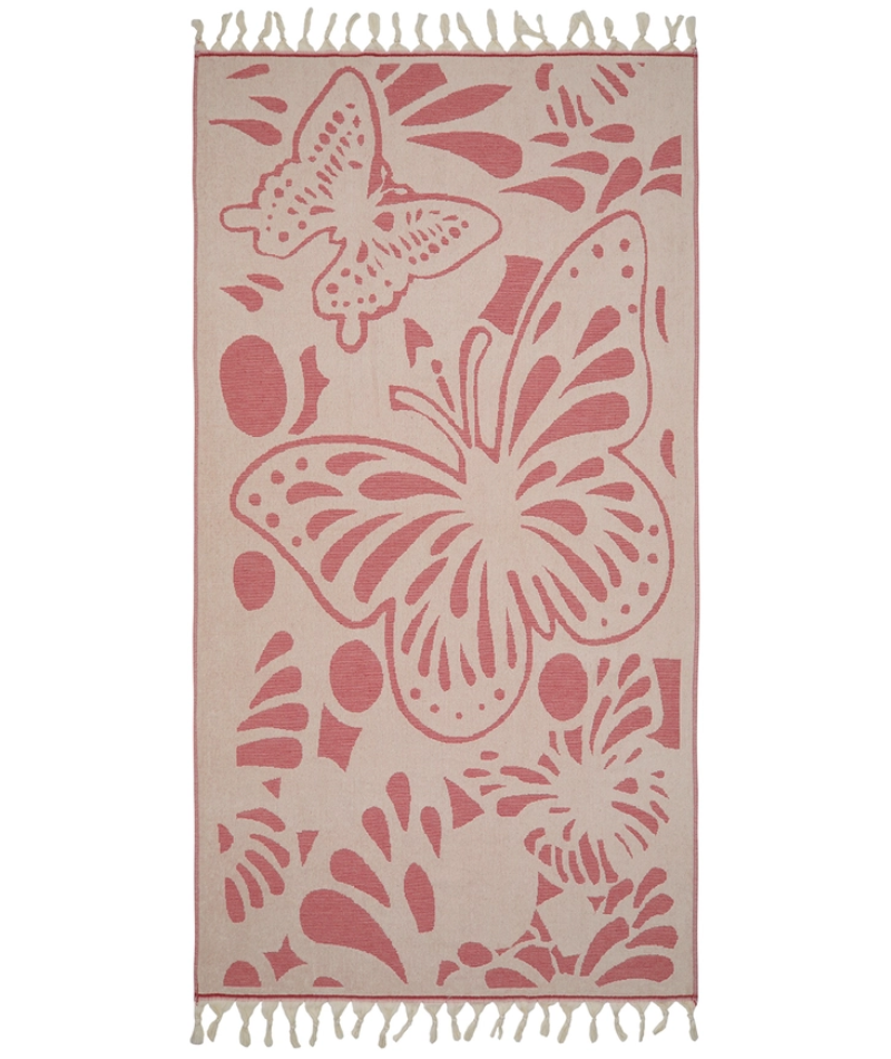 Serviette de plage Résistante au sable et Séchage rapide - Papillon