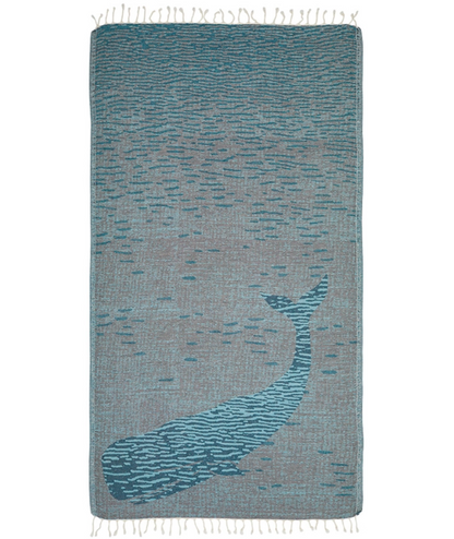 Serviette de plage Résistante au sable et Séchage rapide - Baleine