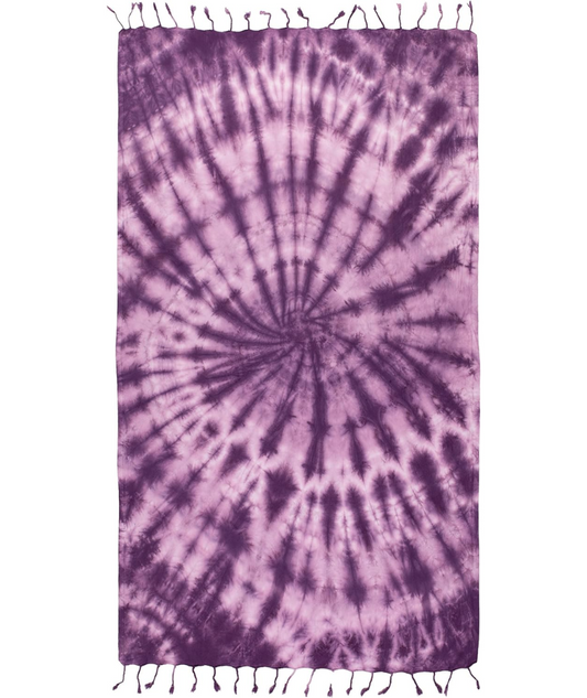 Serviette de plage Résistante au sable et Séchage rapide - Tie Dye Violet