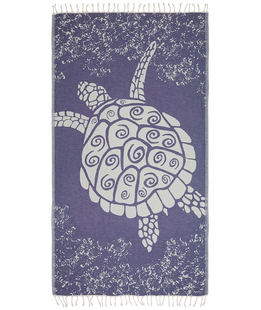 Serviette de plage Résistante au sable et Séchage rapide - Tortue Géante